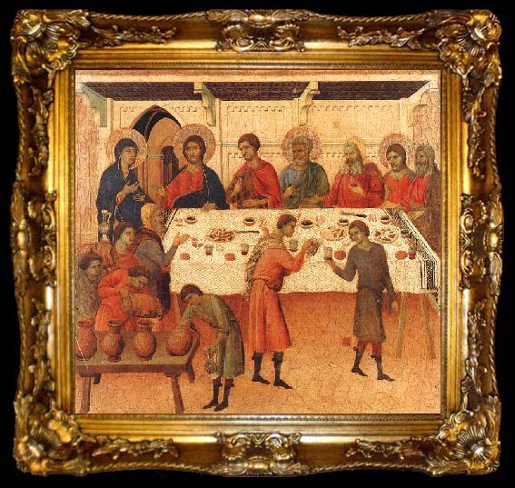 framed  Duccio di Buoninsegna Wedding at Cana, ta009-2